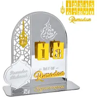 OEM Ramadan Countdown Kalender - Acryl - Dekoration - Silber