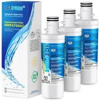 Dripio Kühlschrank-Wasserfilter 3er-Pack, kompatibel mit LG LT1000P