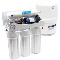 OEM 5-Stufen Umkehrosmose 180 L/Tag mit Pumpe und Druckanzeige