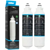 Dripio 2er-Pack Wasserfilter für LG LT800P, ADQ736134