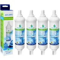 Dripio 4er-Pack Kühlschrank-Wasserfilter mit Schraubanschlüssen