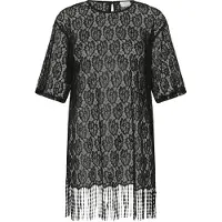 Kaffe Midikleid "Damen Kleid KAgwyneth", Damen, Gr. XXL, N-Gr, schwarz (schwarz deep), Obermaterial: 50% Polyamid PA. 50% Polyester PES., Kleider Midikleid