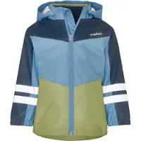 Playshoes Uni Kinder Outdoorjacke Regenjacke Oliv/Petrol 128