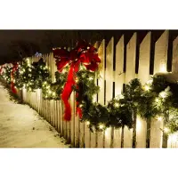 F-H-S International LED Girlande mit Lichterkette Grün 2,7m/5m/10m/15m/20m Tannengirlande Warmweiß 20.25 m
