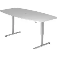 Hjh OFFICE PRO XMST 22 S - Grau 220 x 103 elektrisch höhenverstellbar