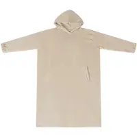 vidaXL Decken-Hoodie Beige S Flanell