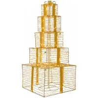 vidaXL Weihnachts-LED-Geschenkbox-Stapel 250 LEDs Warmes Weiß