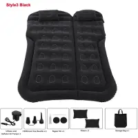 StarTech.com Aufblasbare Auto-Luftmatratze - SUV-Schlafbett - Stil 3, Schwarz - Tragfähigkeit 300 kg - 9 cm dick - PVC mit Flockoberfläche - Tragbares Campingbett