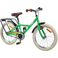 vidaXL Kinderfahrrad 18 Zoll für 5-7 Jahre alt Grün