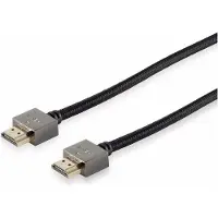 Black Cotton HDMI-Kabel, Slim, 2,5 m, schwarz