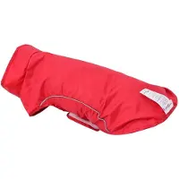 vidaXL Hunde Regenmantel mit Reflexstreifen Polyester Rot XXS