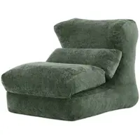 MODFU Liegestuhl Loungesessel mit Einzigartiges Design,Relaxsessel mit strukturierter Oberfläche,Chenille,für Schlafsofa & Einzelsessel,Grün
