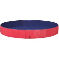 vidaXL Kinder Schwimmbecken Rot Ø300 x 38 cm