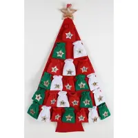 BURI Adventskalender Weihnachtsbaum Weihnachtskalender Weihnachtsdeko Kalender