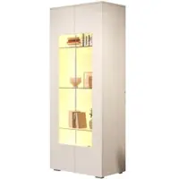 STILVORA Lowboard mit LED-Beleuchtung,TV-Schrank TV-Regal mit Schubladen&Holzmasertüren,TV-Board Fernsehschrank mit Glasboden,Natur+Schwarz