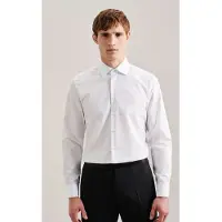 Seidensticker Businesshemd "Schwarze Rose", Herren, Gr. XS (36), normale Ärmellängen, weiß, 100% Baumwolle, unifarben, slim fit, Doppelmanschette, Hemden Businesshemd, Slim 1/1 Kentkragen Uni