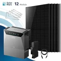 SolarMars Anker SOLIX Solarbank 4 E5000 Pro Balkonkraftwerk Speicher mit 500W Solarmodul Set - 6000Wp ‚Äì 12 Module / 1x BP2700 / Wand