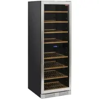 Diamond Weinkeller Vitrine, belüftet, Edelstahltür, 470 Lt., 2 T° - SCHWARZ (WCB/38-T2)