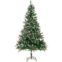 HOMAVO Künstlicher Weihnachtsbaum 180 cm für Zuhause Garten Hotel und weihnachtliche Partys
