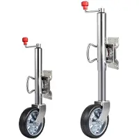 StarTech.com Anhängerstütze mit Rad - Hochbelastbar bis 680 kg - Verzinkter Stahl - Vollgummirad - Für Wohnwagen- und Bootsanhänger