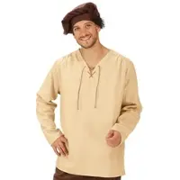 Buttinette Hemd "Mittelalter" für Herren, beige