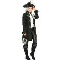 Buttinette Mantel "Piratin" mit Ornamenten für Damen