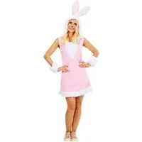 Buttinette Kleid "Hase", rosa/weiß