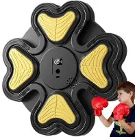 Markenlos Boxtrainingsmaschine - Intelligente Scheibe - Fitnessübung - 28 x 28 cm - Schwarz