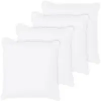 Buttinette Kissenfüllung im 4er Pack, quadratisch, Größe: 24 x 24 cm
