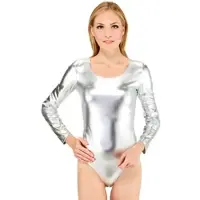 Buttinette Lackbody für Erwachsene, silber