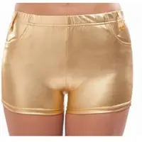 Buttinette Lack-Hotpants, gold