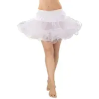 Buttinette Soft-Tüll-Petticoat für Kinder, weiß, 5-lagig