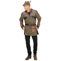 Buttinette Shirt "Jäger" für Herren, grün/braun