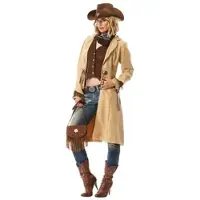 Buttinette Cowgirl-Mantel und Weste, beige/braun