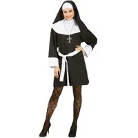 Buttinette Nonnenkostüm "Bernadette" für Damen, kurz