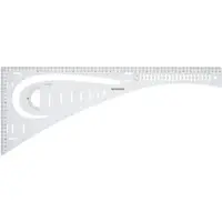 Buttinette Schneiderlineal, in cm-Einheit, Größe: 60,5 x 24,6 cm