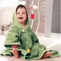 Buttinette Frottier-Poncho, salbei, 55 x 71 cm