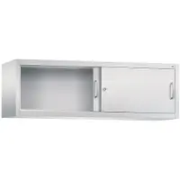 C+P ACURADO Aufsatzschrank mit Schiebetüren, HxBxT 500x1600x400 mm, lichtgrau