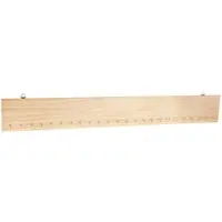 Buttinette Adventskalenderleiste aus Holz mit 24 Haken, 75 x 10 cm