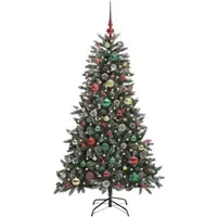 vidaXL Künstlicher Weihnachtsbaum Grün 83,5 x 83,5 x 150 cm 3395876