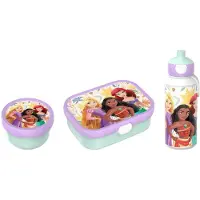 Mepal Lunchbox "Lunchset Campus 3-tlg.", bunt (princess power), B:6,8cm H:24,4cm L:24cm, ABS-Kunststoff, Lebensmittelaufbewahrungsbehälter, Lunchbox, Spülmaschinengeeignet