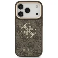 GUESS Apple iPhone 18 Pro Max / 17 Pro Max Hülle - Kunststoff - - Backcover/Hard Case - Braun
