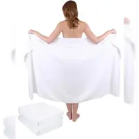 Betz Badetuch 3-tlg. Set groß XXL Badetücher Saunatuch DRESDEN 100% Baumwolle Größe 100cm x 180cm Farbe weiß