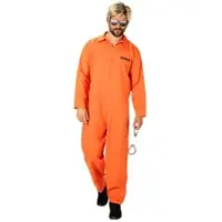 Buttinette Overall "Häftling" für Herren, orange