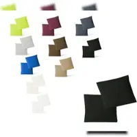 EXKLUSIV HEIMTEXTIL Kissenhülle Kissenbezug Doppelpack mit Reißverschluss hochwertige Jersey hohe Qualität Schwarz 80 x 80 cm