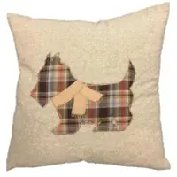 EXKLUSIV HEIMTEXTIL Dekokissen 45x45 cm Füllung und Bezug Dekor "Britsh Chic Hund"