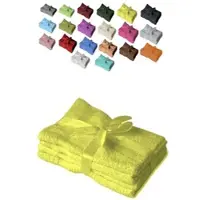 EXKLUSIV HEIMTEXTIL 12 x Gästetuch 500 g/m2 30 x 50 cm Gelb