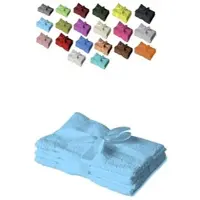 EXKLUSIV HEIMTEXTIL 4 x Handtuch 500 g/m2 50 x 100 cm Hellblau