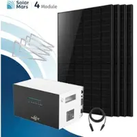 SolarMars Balkonkraftwerk 2000 Watt mit Speicher SunEnergyXT 500 Pro Set - SunEnergyXT 500 Pro / Ohne Erweiterungsakku / Garten