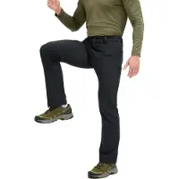 Maier Sports Outdoorhose "Essential Flex M", Herren, Gr. 48, Normalgrößen, schwarz, 92% Polyester, 8% Elasthan, Hosen Outdoorhose, Herren Winter Wanderhose, atmungsaktive Funktionshose, Regular Fit